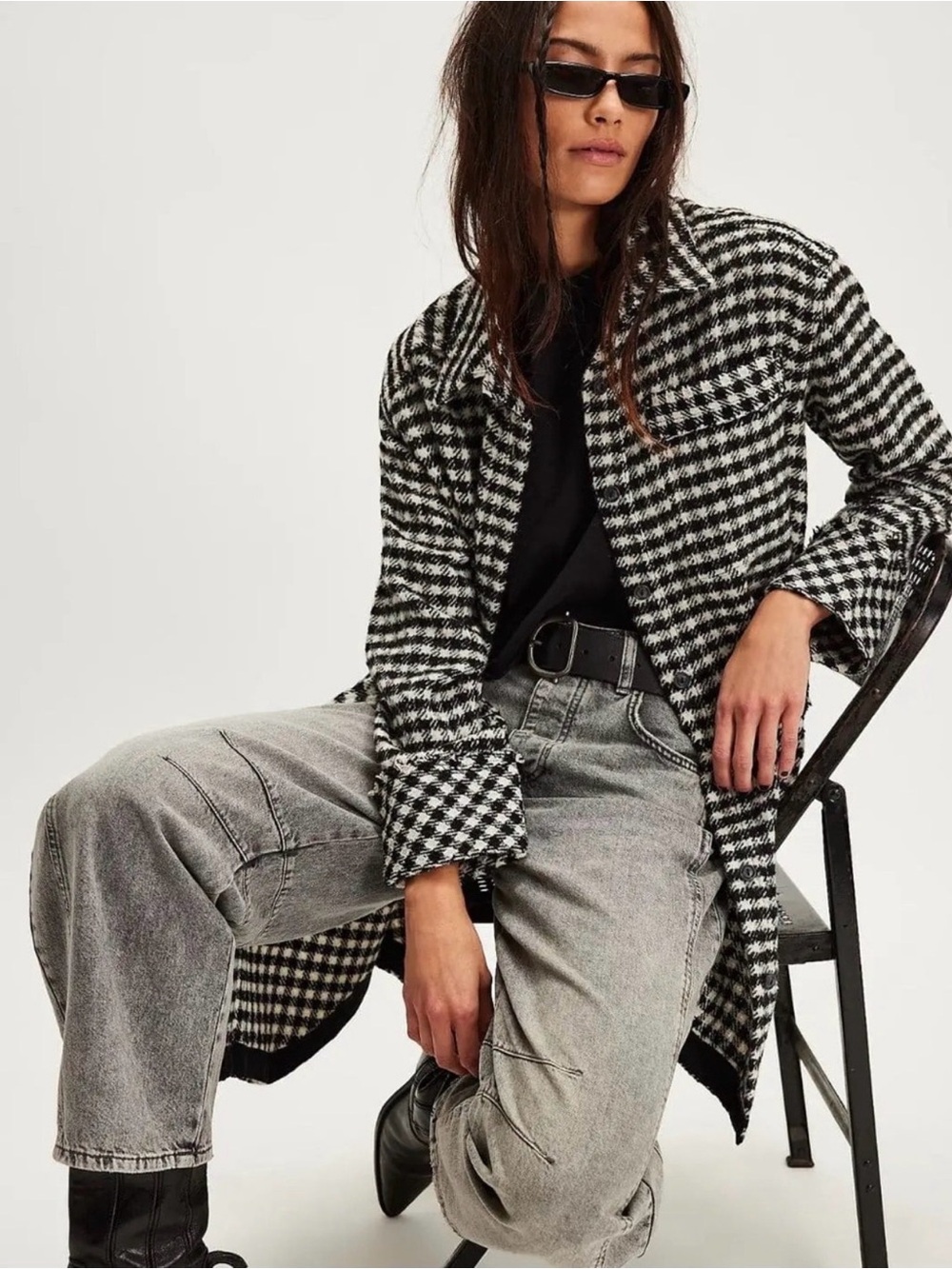 We The Free Get Around Houndstooth Shirt. NWT free people - Picture 3 of 8
